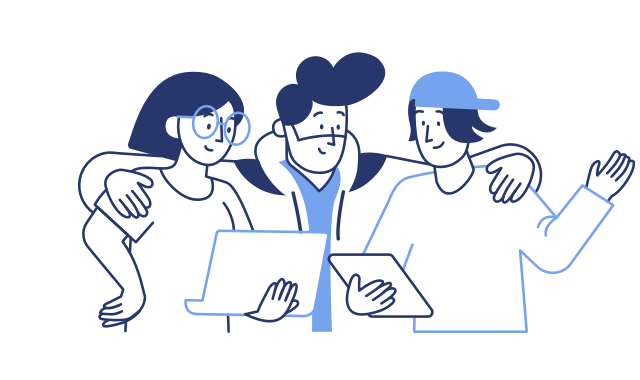 3人の外国の先生